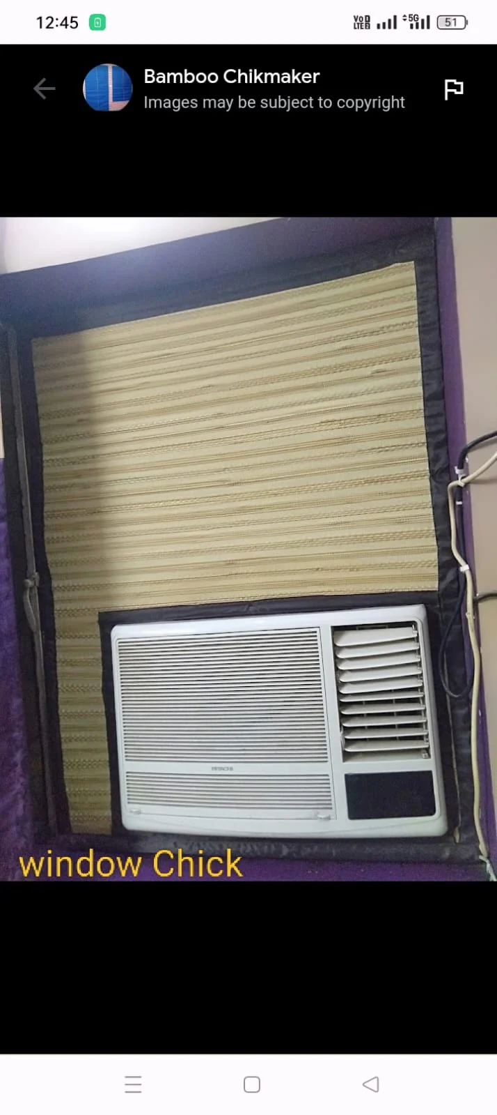 PVC Bamboo Chick Blinds installation 5 in Noida Expressway
