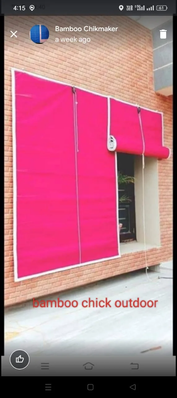 Bamboo Blinds for Terrace installation 3 in Faridabad & Neharpar