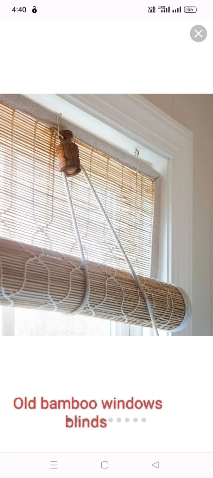 Bamboo Blinds Installation installation 5 in Delhi NCR Wide