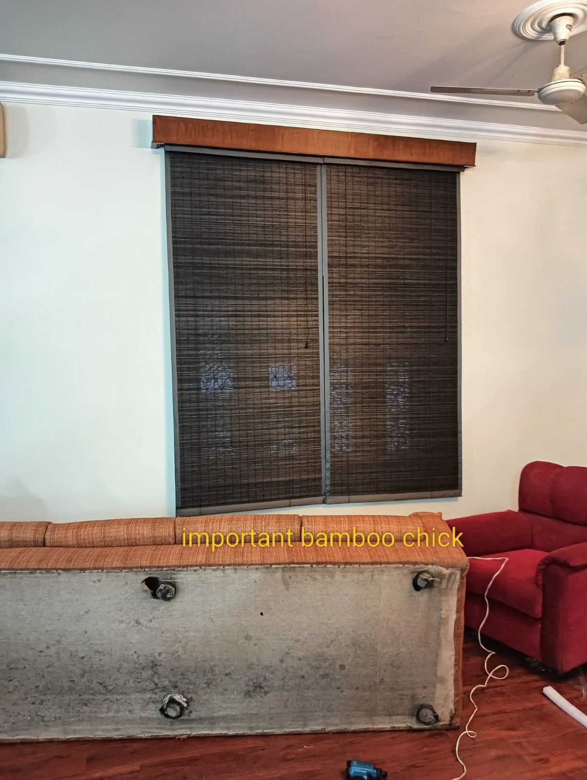 Bamboo Blinds for Balcony installation 5 in Sector 62