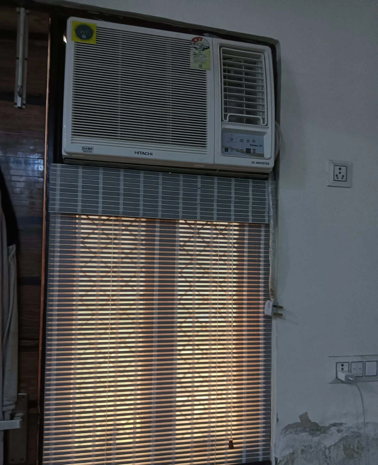 Translucent Waterproof PVC Chick Window Blind under Window AC Unit